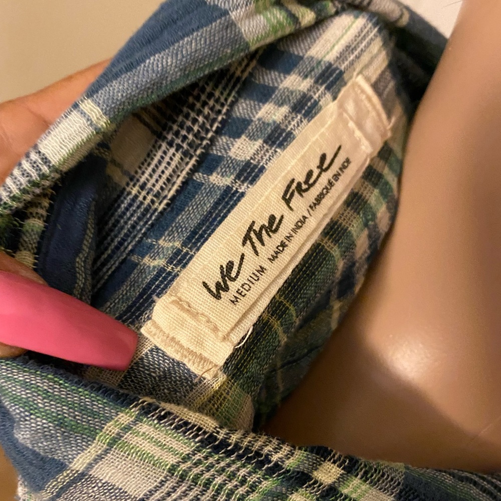 Free People Western Plaid Shirt - Picture 11 of 11